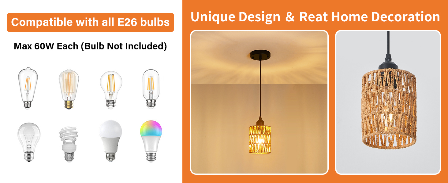 Rattan Pendant Lights