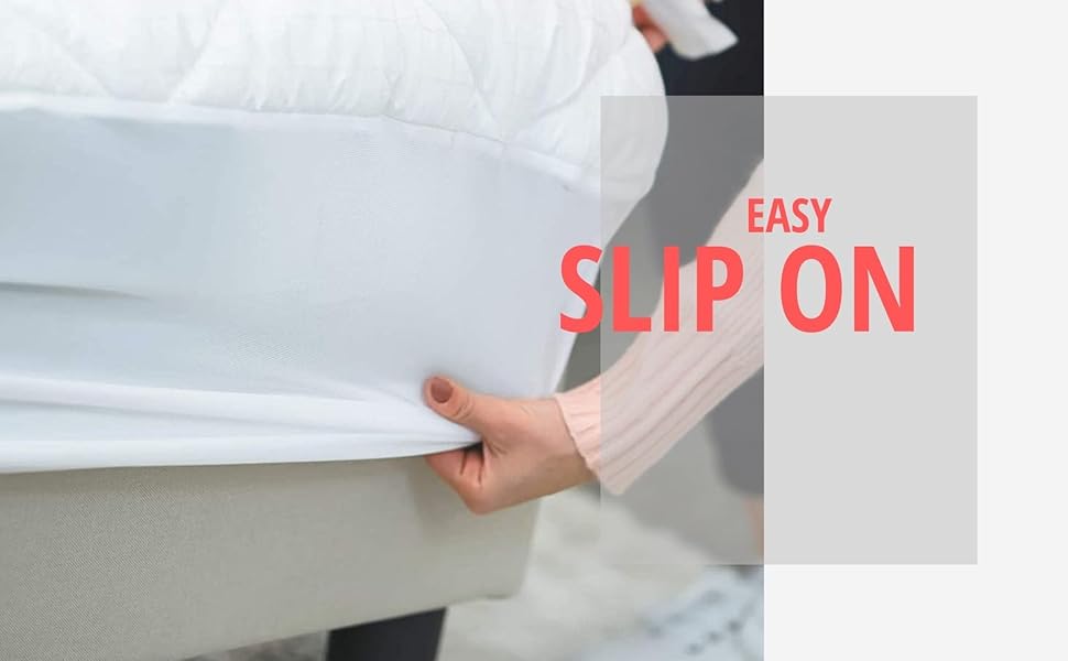 KASENTEX Deluxe Quilted Fitted Mattress Pad Queen Size 13