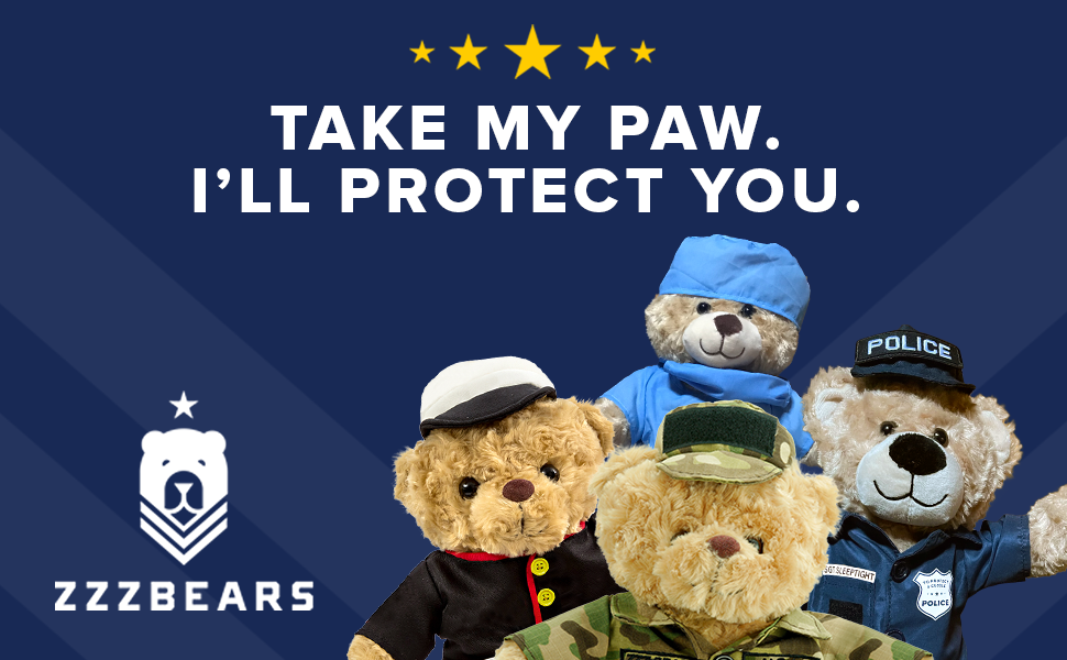Navy teddy bear