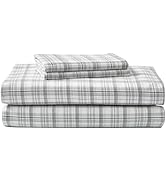 Eddie Bauer - Queen Sheets, Cotton Flannel Bedding Set, Brushed For Extra Softness, Cozy Home Dec...
