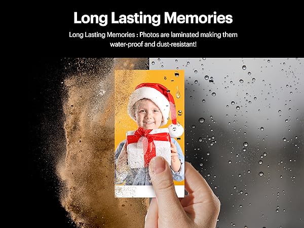 Long lasting memories through laminated photos