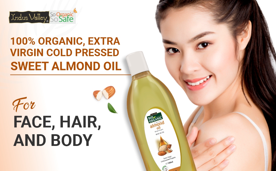 Buy INDUS VALLEY Pure Natural & Organic Roghen Badam Sweet Almond Oil