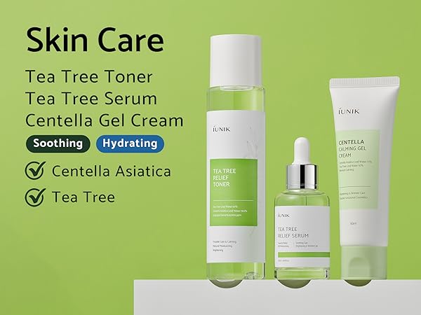 Centella Tea Tree Ampoule Serum Cream Gel Moisturizer Toner Korean Beauty Troubled Skin Kbeauty