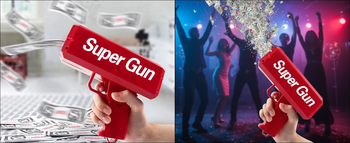 Homynest Super Gun 100 Fake Doller party toys for kids and Adults