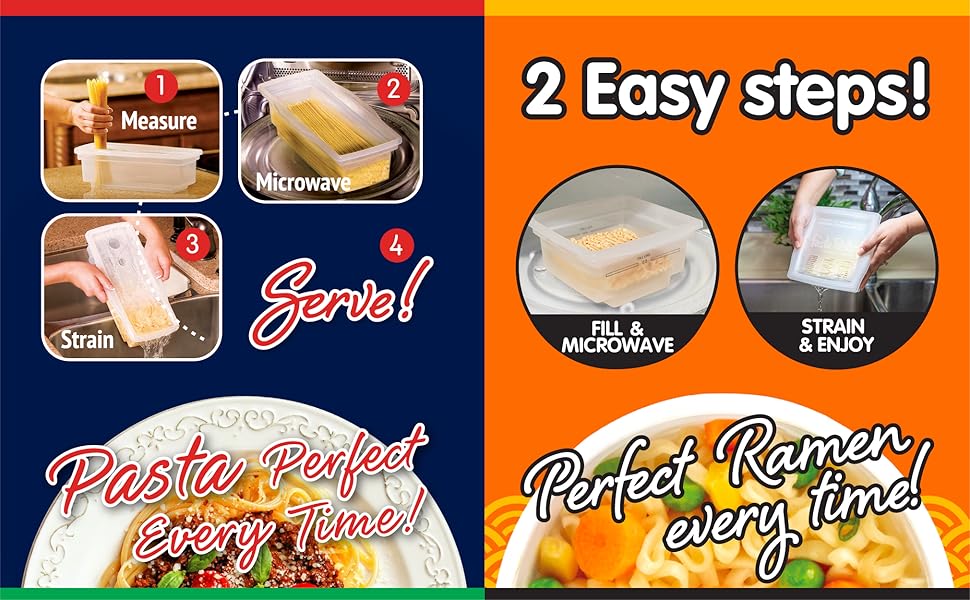 The Original Fasta Pasta Microwave Cooker & Ramen Cooker Value Pack