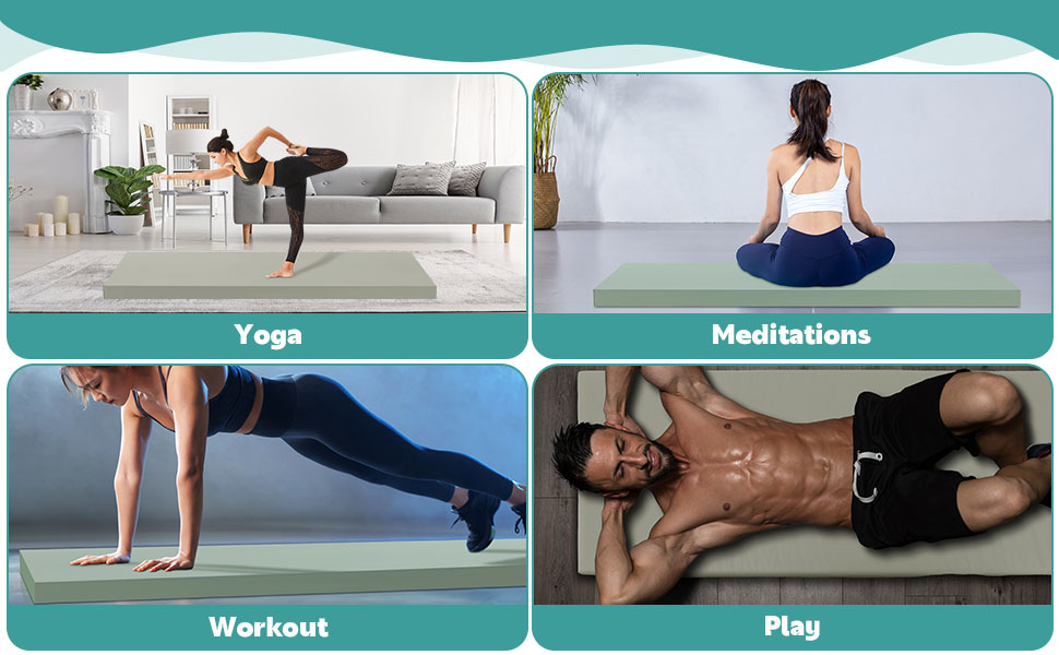 Amazon.com : MABOZOO 3 Inch Thick Yoga Mat, Extra Thick