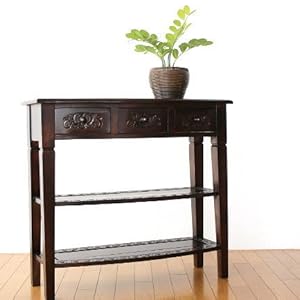 Amazon｜アンティーク 家具 棚 シェルフ コンソールテーブル