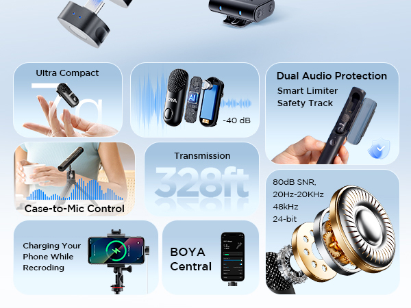 Amazon.com: BOYA Magic-03 Wireless Lavalier Microphone