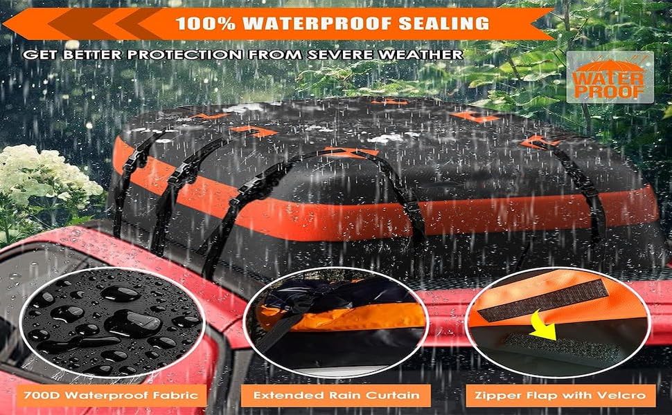 Waterproof car roof carrier bag box luggage soft bag for XUV700 Scorpio Gloster Endeavour Fortuner