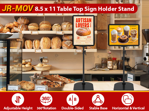 Amazon.com : JR-MOV Tabletop Sign Holders 8.5 x 11