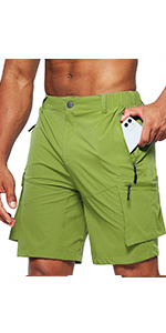 mens hiking cargo shorts