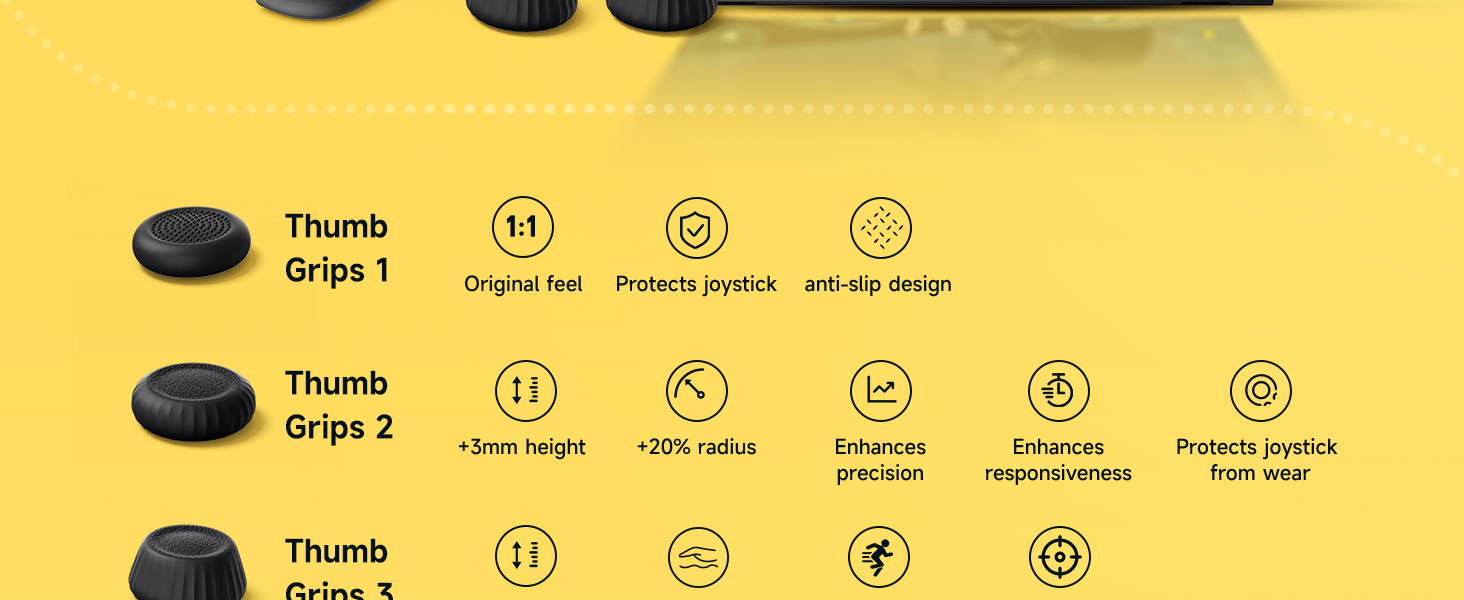 JSAUX Thumb Grips for Nintendo Switch 2