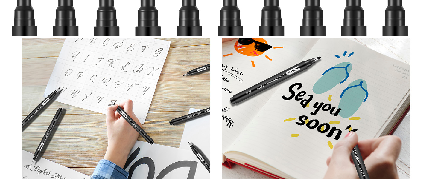calligraphy markers calligraphy practice book calligraphy set brush pens calligraphy