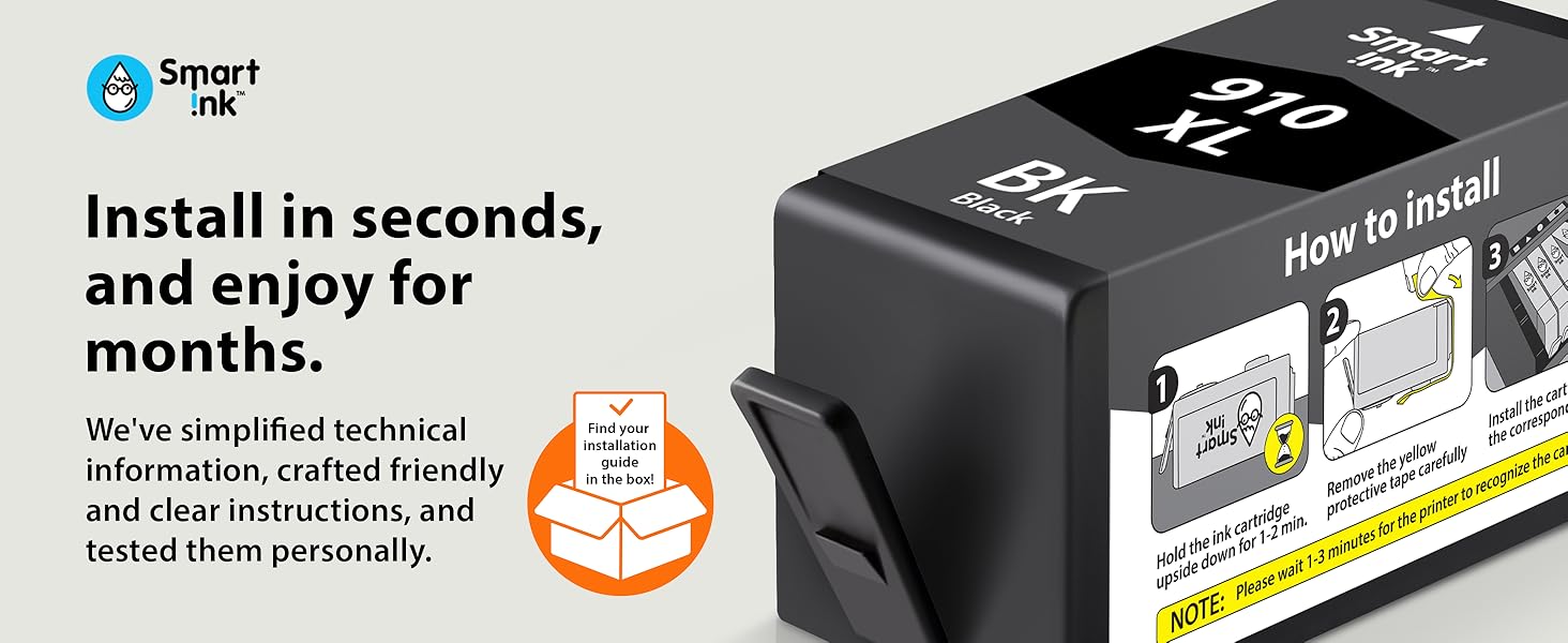 Install in seconds, and enjoy for months