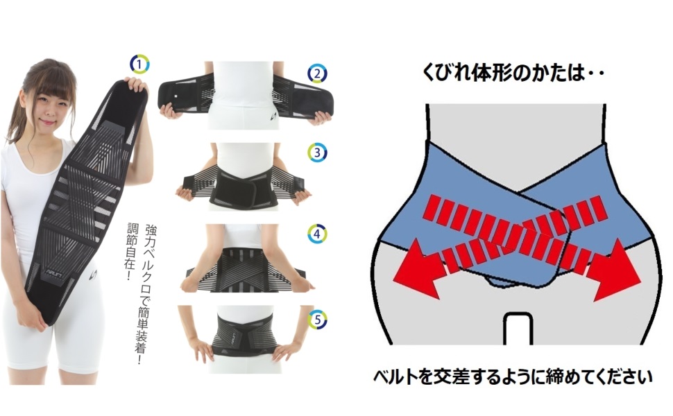 Amazon | AIRLIFT クール メッシュ 腰用 ハードフィットベルト