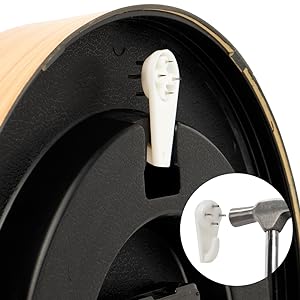 Kids Wall Clock for Bedroom, 10 Inch Round Multi-Colored Learning Clock, Children's Silent Analog Non-Ticking Educational Wall Clock for Boys and Girls Classroom Home Decor 19 How to hang it?