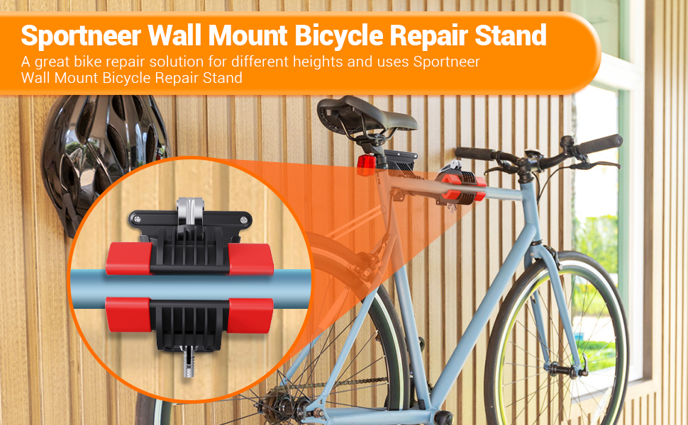 Sportneer Bike Repair Stand Wall Mount Home Bike Stand for Maintenance