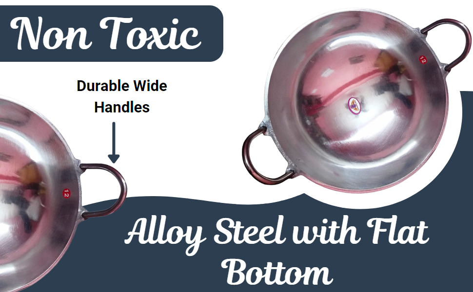 Buy Jayam Traditional Hindalium/Indolium Kadai (12 inch, 3 L, Silver