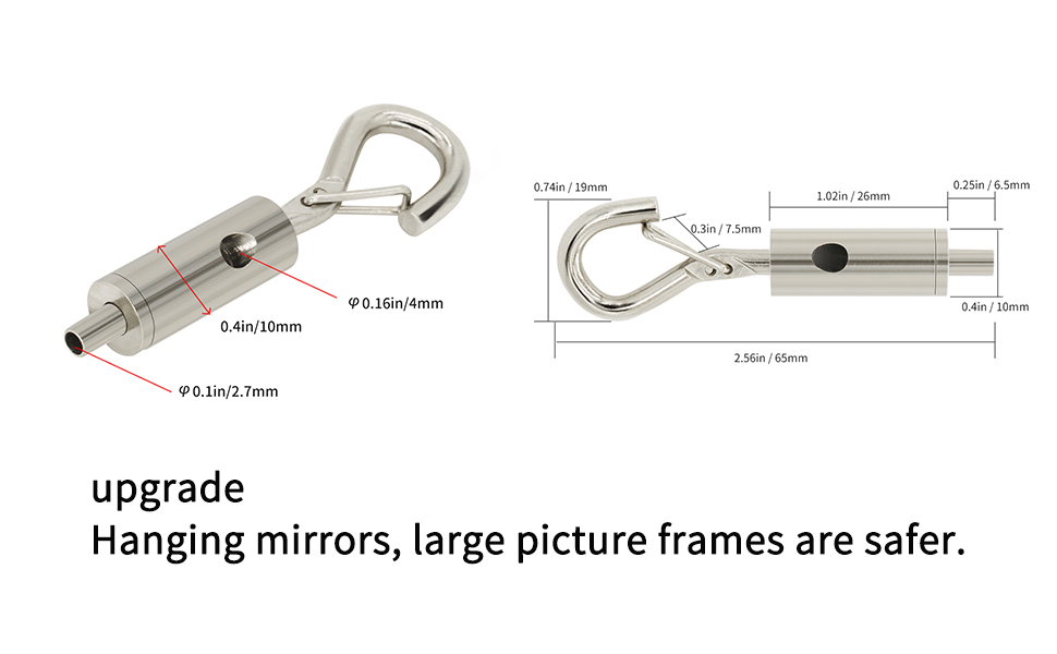 IZOKIN Picture Hanging kit Picture Wire Heavy Mirror Hanging kit Frame