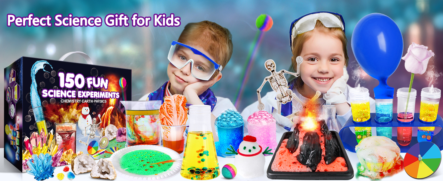 UNGLINGA Kids Science Kits with 150 Experiments for Boys Girls