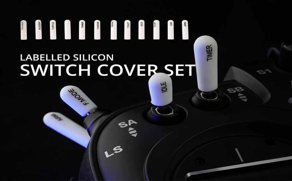 RadioMaster Original Labelled Silicon Switch Cover Set Long