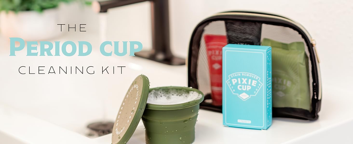 Pixie Cup Menstrual Cup Cleaner Kit Sterilizer Wash