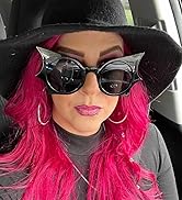 FEISEDY Women Men Funny Sunglasses, Butterfly Shaped Bat Shades for Halloween and Party B4142