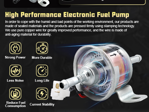 やす☆ Amazon.com: 12V Electric Fuel Feed Pump 129612-52100