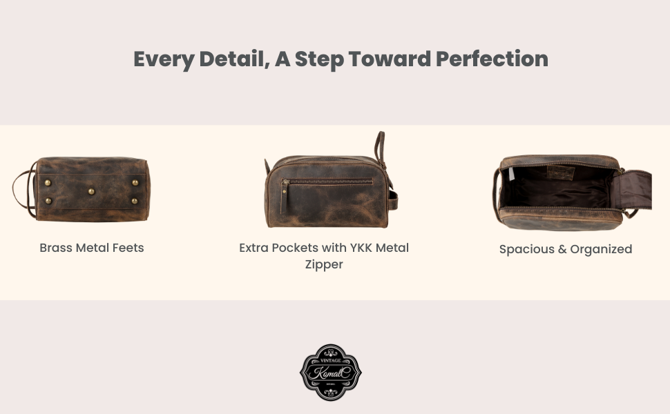 leather dopp kit for men