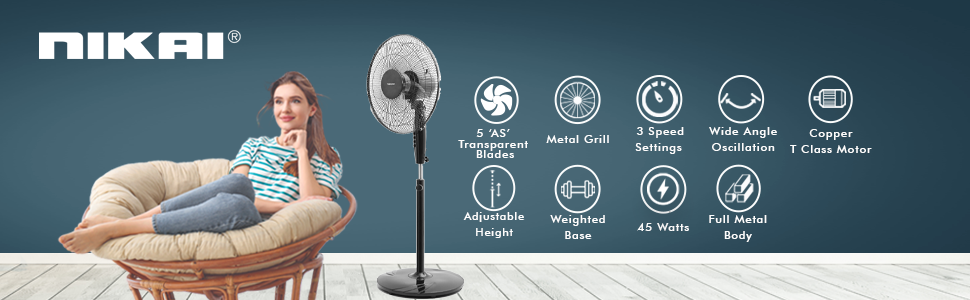 Nikai Standing Fan