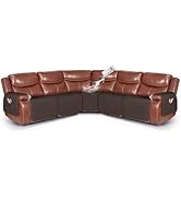 VANSOFY Extra Large Reclining Sectional Couch Covers, Waterproof 5-Piece Sofa Covers for L Shape ...