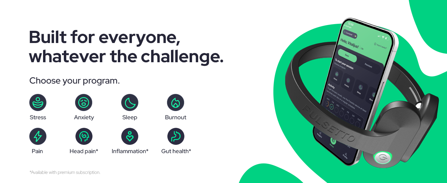 Pulsetto Vagus Nerve Stimulator for Burnout, Recovery, and