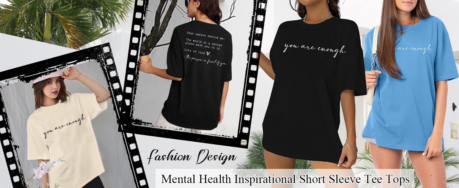 dear person behind me shirt oversized you are enough tshirt mental health shirts