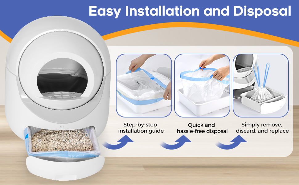 Compatible with PETKIT PuraMax & PuraX Tear Resistant Cat