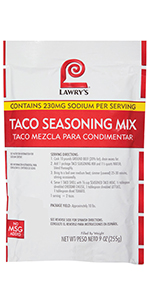 lawrys taco seasoning mix