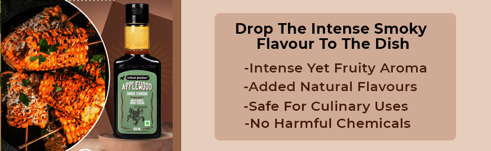 Urban Platter Applewood Smoke, Liquid Smoke Flavour, 100 ml, SPN-FOR1