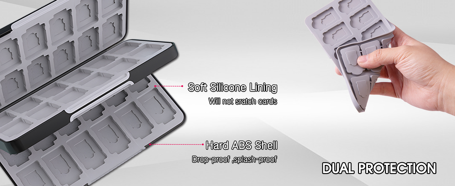 PERFECTSIGHT for Nintendo SwitchSwitch OLED Lite Game Card Case with 48 card slots