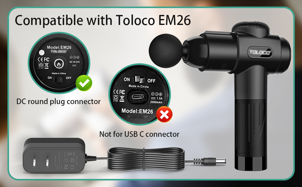 24V Charger for TOLOCO EM26