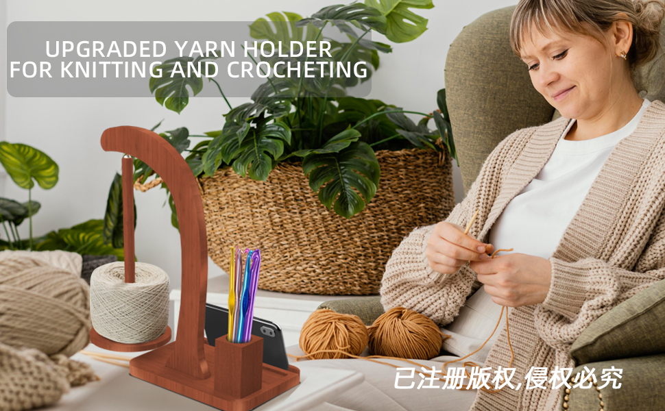 Yarn Holder for Knitting and Crocheting