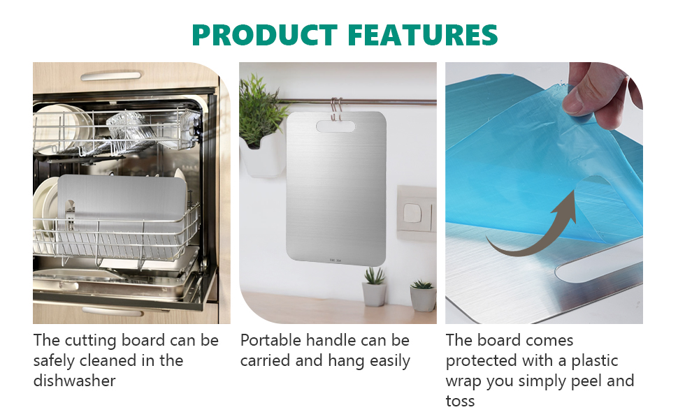 stainless steel cutting board
