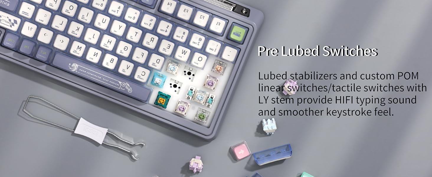 KZZI K75 Retro Style Mechanical Keyboard