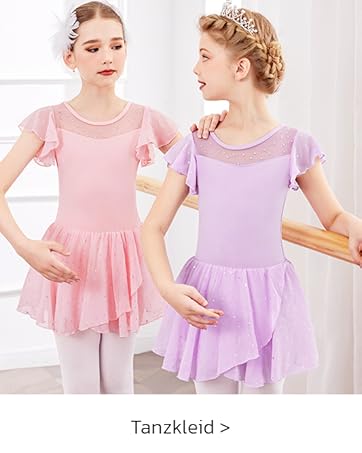 Kinder Ballettkleidung Mädchen Ballettkleid Ballettanzug Glitzer Tanzkleid Baumwolle Ballett Trikot