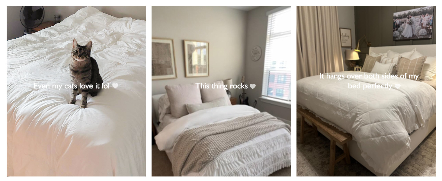 DWR Luxury King Down Feather Fibers Comforter - Ultra-Soft Cotton Blend Fabric, All Season, Medium Weight, Hotel Styl 7661d4d5 3f4f 4125 Bc01 D19a5598ef7f. CR0,0,1464,600 PT0 SX1464 V1