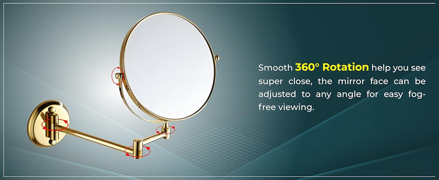 360 rotational mirror