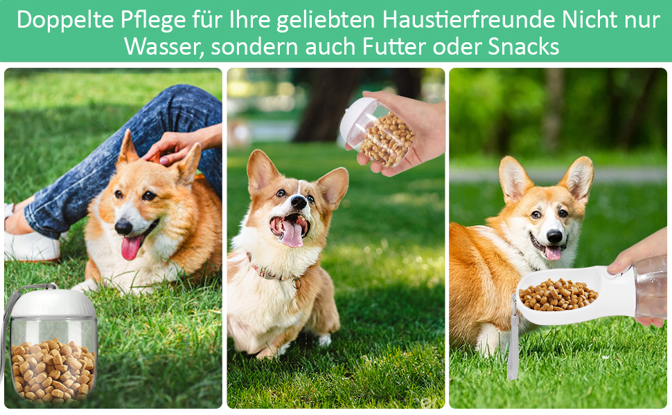 600ml Hundetrinkflasche für Unterwegs 