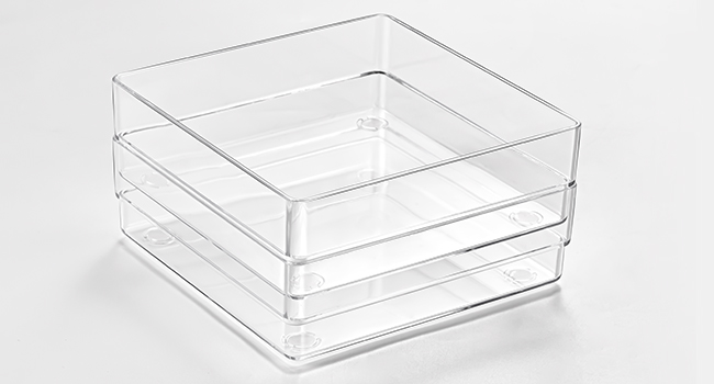 Aazon.co: SARTAKE 6 PCS Clear Plastic Drawer Organizers Set, Large