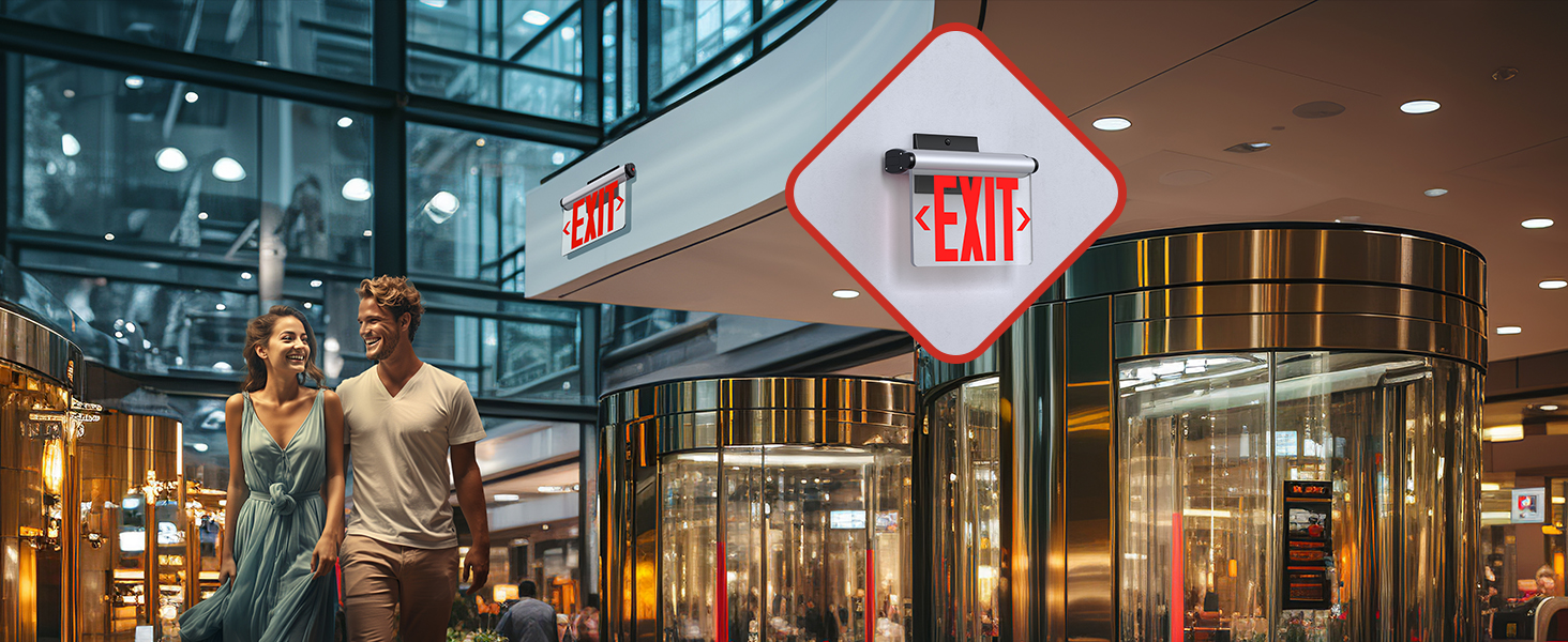 edge lit exit sign