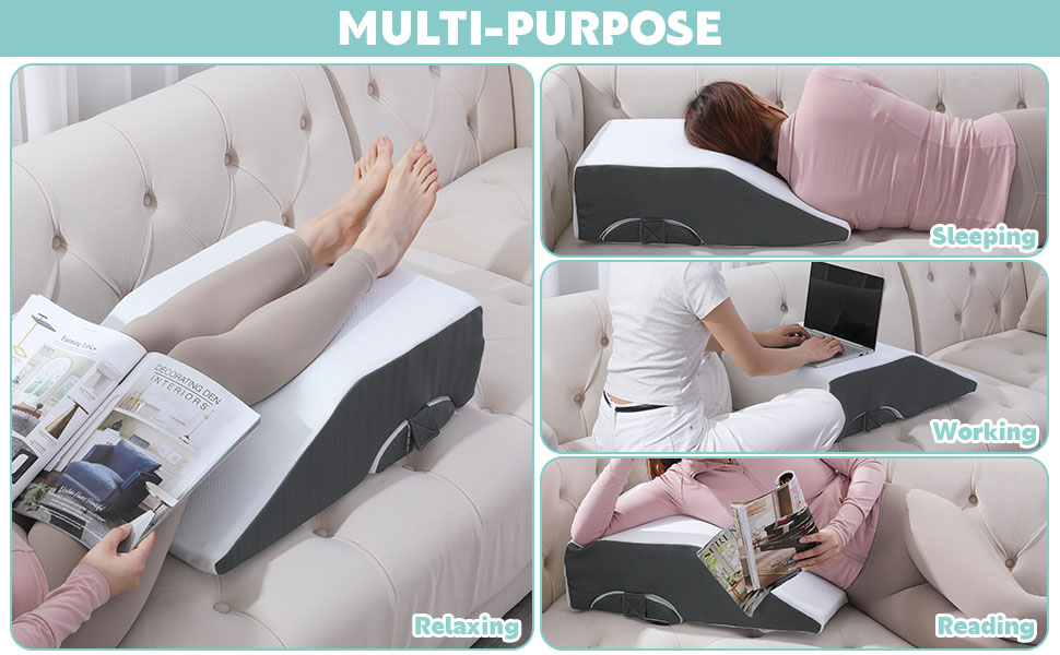 HOMBYS Adjustable Knee Wedge Pillow for Leg Pain Relief and Elevation 7667f6a1 A0d1 4b7a B056 77db7e2bdf44. CR0,0,970,600 PT0 SX970 V1