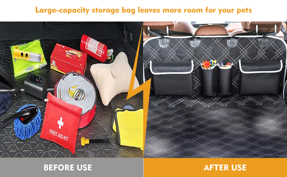 Car Boot Liners for Dogs，Nonslip Waterproof AntiWrinkle Pet Cargo