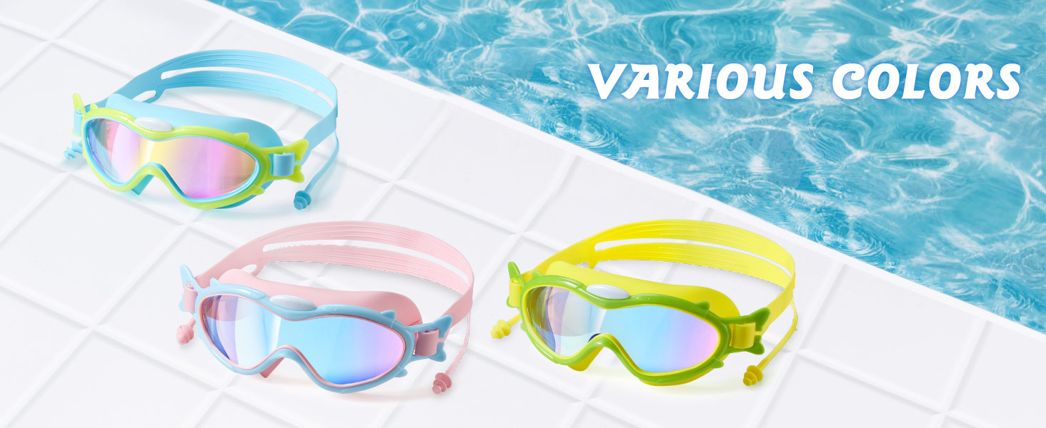 Swimming Goggles No Leaking Pool Goggles for Kid Adult UV Protection Swim Glasses Waterproof Nose 